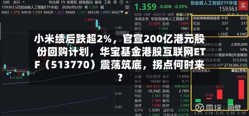小米绩后跌超2%	，官宣200亿港元股份回购计划，华宝基金港股互联网ETF（513770）震荡筑底，拐点何时来？-第3张图片
