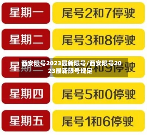 西安限号2023最新限号/西安限号2023最新限号规定-第2张图片